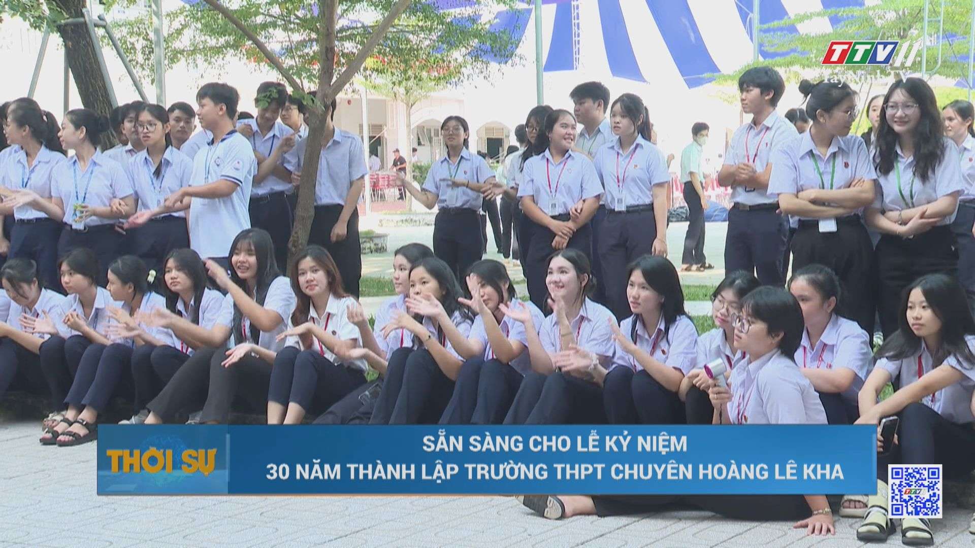 Sẵn sàng cho Lễ Kỷ niệm 30 năm thành lập trường THPT chuyên Hoàng Lê Kha