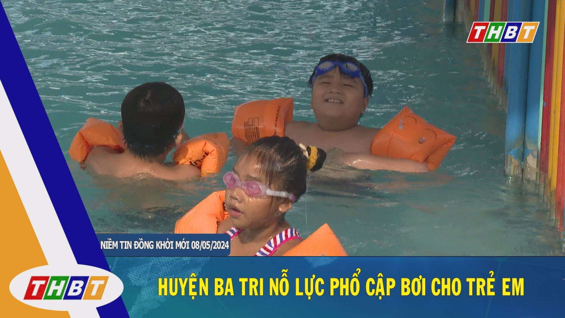 Huyện Ba Tri phổ cập bơi cho trẻ em